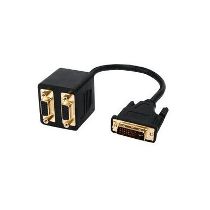 Valueline Splitter kabel DVI-I naar 2x VGA M/F 0,20m