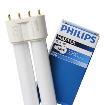 Philips Master PL-L 36W 830 4 pin spaarlamp warm wit 1 stuks