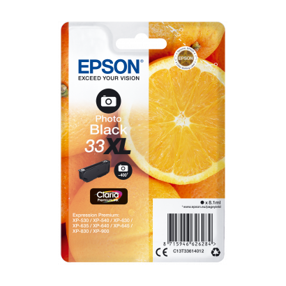 Epson 33XL Claria Premium foto zwart inktcartridge