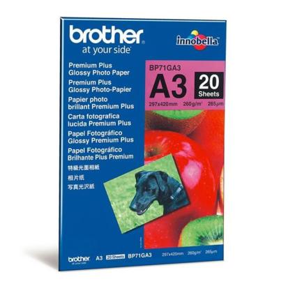Brother Premium Plus Glossy Foto Papier - A3 (20 vel)