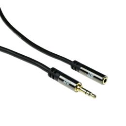 ACT High Quality 3,5mm jack audio verlengkabel M/F 2m