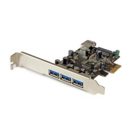StarTech 4-poorts (1x intern) USB 3.0 PCI-E 1x adapterkaart