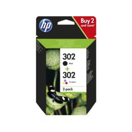 HP 302 Combo zwarte/drie-kleuren inktcartridges