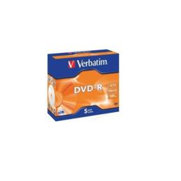 Verbatim DVD-R 4,7GB 5 stuks Jewelcase