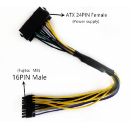 16-pin naar ATX 24-pin adapter kabel 30cm voor Fujitsu