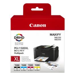Canon PGI-1500XL value pack zwart/cyaan/magenta/geel