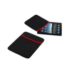 7" dubbelzijdige beschermhoes voor tablet zwart/rood randje