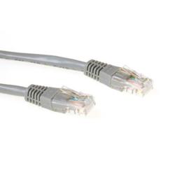 ACT grijze CAT6 U/UTP netwerkkabel 3 meter