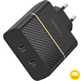 Otterbox USB-C 50W 2-poorts Premium thuislader zwart