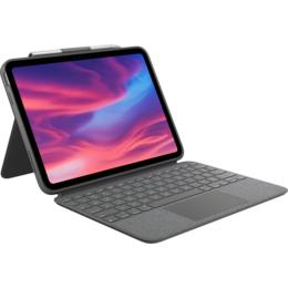 Logitech Combo Touch voor Apple iPad 10,9 (2022) grijs