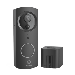Woox R9061 Smart Video deurbel zwart incl. binnenbel