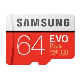 Samsung Evo Plus 64GB microSD class 10 MB-MC64GA