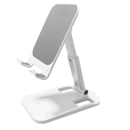 Tablet & telefoon standaard / houder hoogte verstelbaar wit