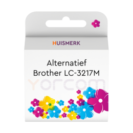 Huismerk Brother Cartridge alternatief voor LC-3217M magenta