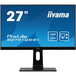 27" iiyama B2791QS-B1 LED Pivot 1ms DVI/HDMI/DP Spks