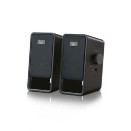 Ewent EW3504 2.0 speakers zwart