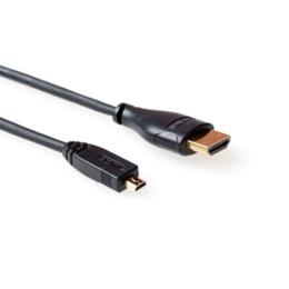 ACT HDMI kabel naar Micro HDMI 4K met ethernet M/M 1,5meter