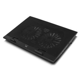 Ewent EW1253 laptop koeler met USB hub tot 17"