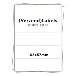 Huismerk zelfklevende stickers 10 per A4 (105x57mm) 100 vel