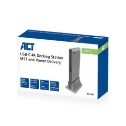 ACT AC7047 USB-C 4K docking 3 monitoren MST & power