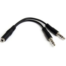 StarTech 3,5mm 4-pins naar 2x 3,5mm 3-pins headset kabel F/M