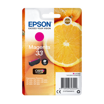 Epson 33 Claria Premium magenta inktcartridge