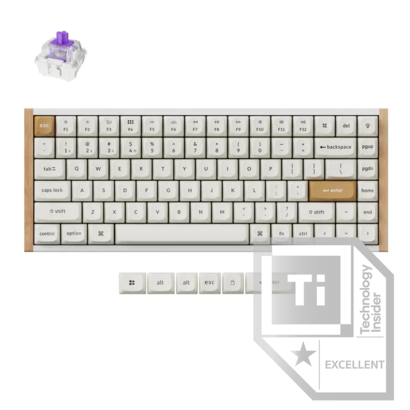 Keychron K2 HE Gaming toetsenbord Nebula special edition wit
