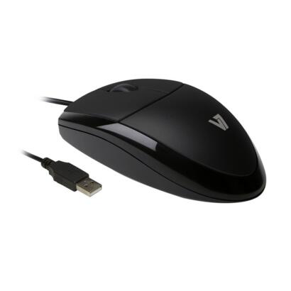 V7 MV3000 Optical muis USB zwart