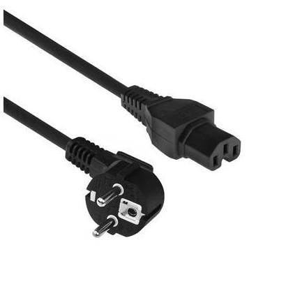 ACT stroomkabel CEE 7/7 haaks naar C15 zwart 2 meter