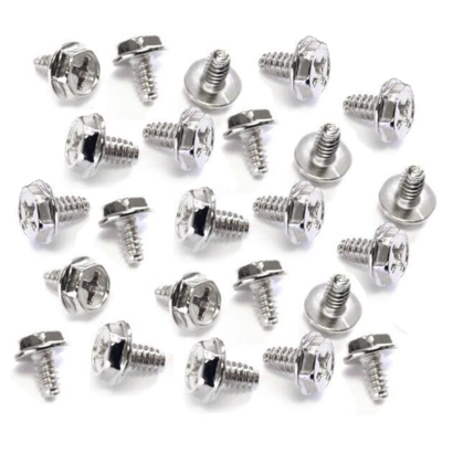 Harde schijf en voeding schroefjes #6-32 per 24 stuks zilver
