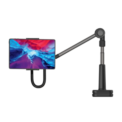 Fixed Relax tablet houder verstelbare arm met klem zwart