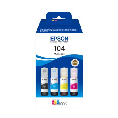 Epson 104 EcoTank Multipack zwart/cyaan/magenta/geel