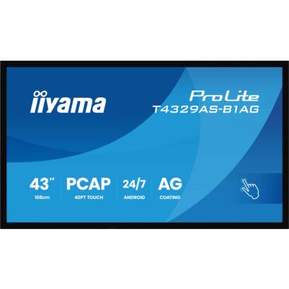 43" iiyama T4329AS-B1AG Projective Touch 4K UHD monitor