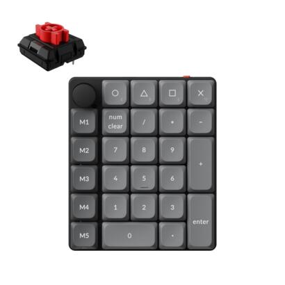 Keychron K0 Max QMK Custom RGB numeriek pad red switch
