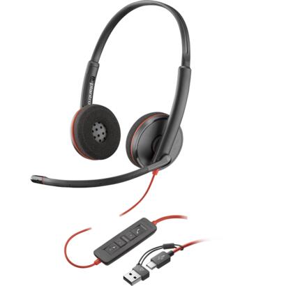 Poly Plantronics Blackwire 3220 USB-C/USB-A koptelefoon