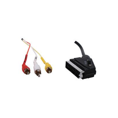 HQ Scart naar 3x RCA adapterkabel 1,5m