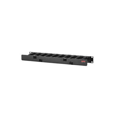 APC horizontale kabel manager 1U x 4 inch diep met cover