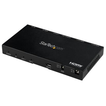 StarTech 2 poorts 4K 60Hz HDMI splitter met 7.1 sound