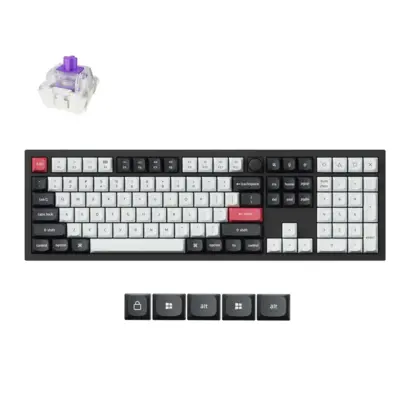Keychron Q6 HE QMK gaming toetsenbord nebula switch zwart