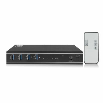 ACT 2-poorts HMDI 4K KVM switch USB 3.0 met audio