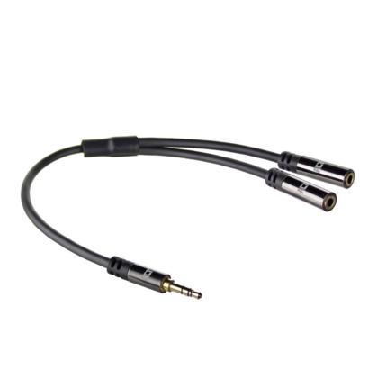 ACT 3,5mm stereo jack - 2x female audio splitterkabel