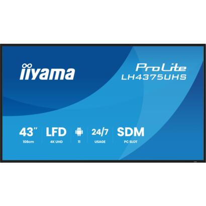 43" iiyama LH4375UHS-B2AG 4K UHD Digital signage display