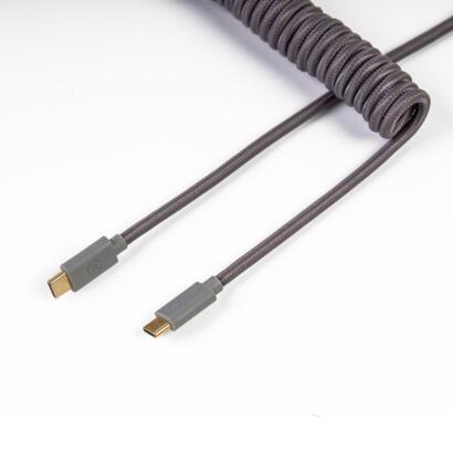 Keychron Coiled Aviator USB-C kabel grijs