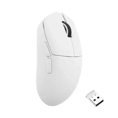 Keychron Lemokey G1 draadloze 8K gaming muis wit