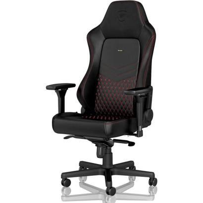 Noblechairs Hero Real leather gamestoel zwart/rood