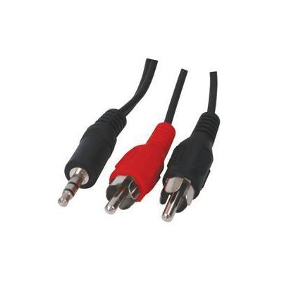 Valueline 3,5mm Jack naar 2x Tulp audiokabel M/M 1,5m