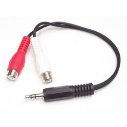 StarTech 3,5mm Jack naar 2x Tulp audiokabel M/F