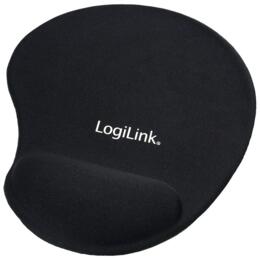 LogiLink gel muismat met polssteun zwart
