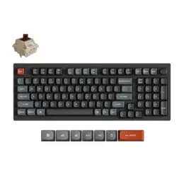 Keychron V5 Ultra 8K toetsenbord Silk POM brown switch zwart