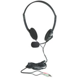 Manhattan Stereo Headset zwart